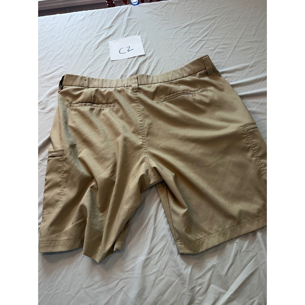 George Mens Cargo Shorts Beige Stretch Performance Utility Pockets‎ 42 GE20109 - Picture 8 of 11